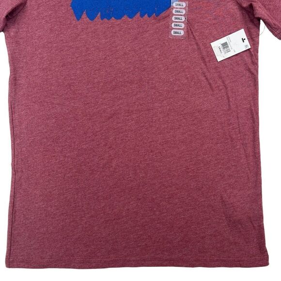 New Volcom Men US S Red T-Shirt Crew Neck Short Sleeve Logo Casual  Night Creep - Picture 7 of 9